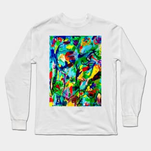 The Air Is Hummin' Abstract Long Sleeve T-Shirt